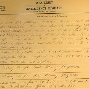 January 1941 War Diary, 20 Guards Brigade, Headquarters