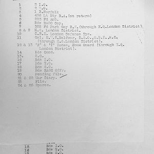 February 1941 War Diary, 20 Guards Brigade, Headquarters