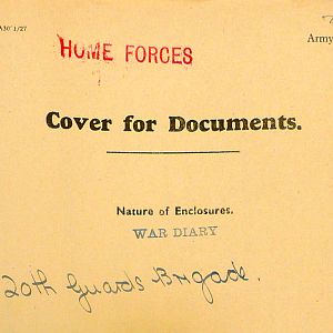 April 1941 War Diary, 20 Guards Brigade, Headquarters