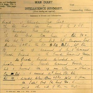September 1941 War Diary, 20 Guards Brigade, Headquarters
