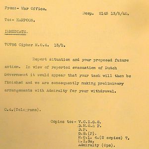 Operation Harpoon, Holland, 1940 May-June