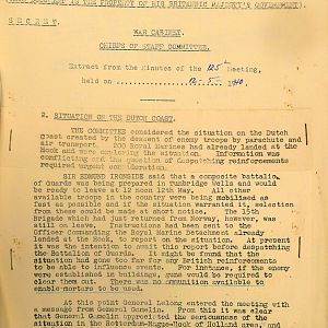 Operation Harpoon, Holland, 1940 May-June