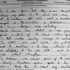 April War Diary, Irish Guards, 2 Armoured Battalion