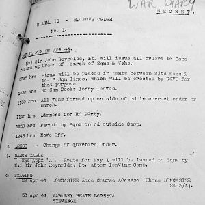 April War Diary, Irish Guards, 2 Armoured Battalion