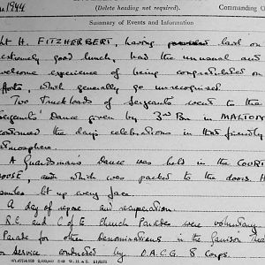 March War Diary, Irish Guards, 2 Armoured Battalion