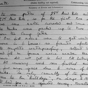 June War Diary, Irish Guards, 2nd Armoured Battalion, 1944