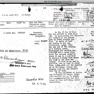 AUTY, James Herbert, 2658249, Lance Serjeant, 3 CG, MM