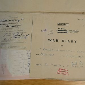 1 Recce War Diary April 1943