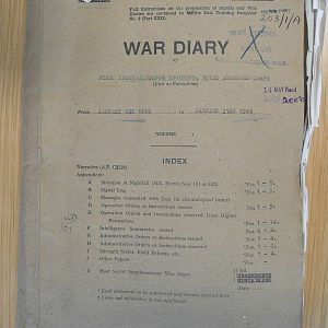 1 Recce War Diary January 1945