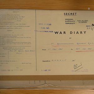 1 Recce War Diary May 1945