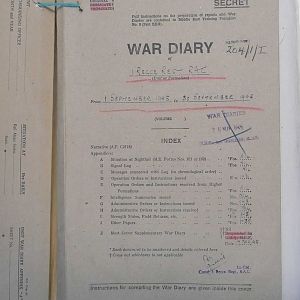 1 Recce War Diary September 1945