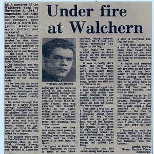 A Royal Scots Rifleman Remembers Walcheren, 1944.