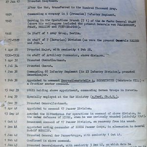 A-B Who's Who of senior German Army officers (Birley's Bible)