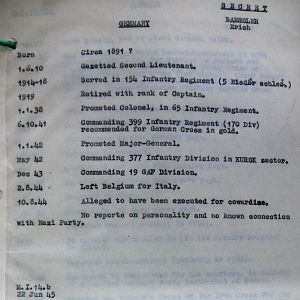 A-B Who's Who of senior German Army officers (Birley's Bible)