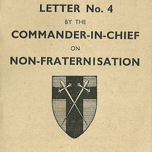 Memorabilia. Non Fraternisation. Germany 1945.