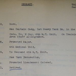 (T-Z) Who's Who of senior German Army officers (Birley's Bible)