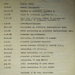 (T-Z) Who's Who of senior German Army officers (Birley's Bible)