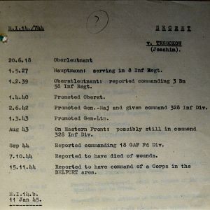 (T-Z) Who's Who of senior German Army officers (Birley's Bible)