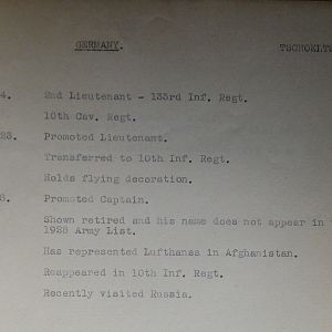 (T-Z) Who's Who of senior German Army officers (Birley's Bible)