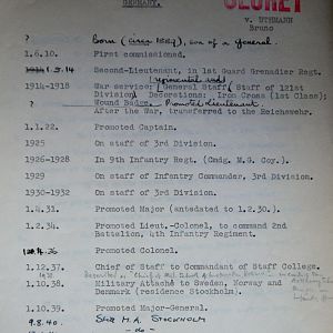 (T-Z) Who's Who of senior German Army officers (Birley's Bible)