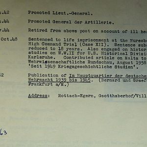 (T-Z) Who's Who of senior German Army officers (Birley's Bible)