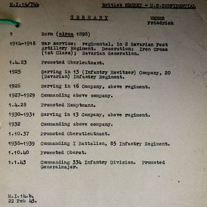 (T-Z) Who's Who of senior German Army officers (Birley's Bible)