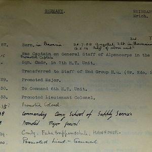 (T-Z) Who's Who of senior German Army officers (Birley's Bible)