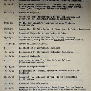 (T-Z) Who's Who of senior German Army officers (Birley's Bible)