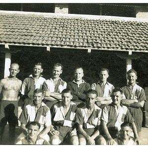 SOCCER TEAM dad's The goalie 146th RAC India 1944