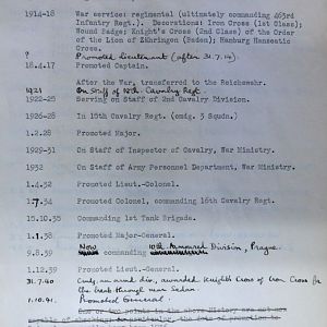 (S) Who's Who of senior German Army officers (Birley's Bible)