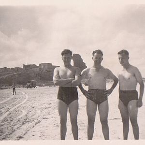 granddad and mates on the beech