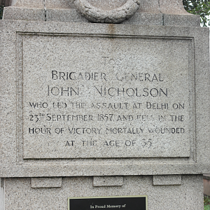 Memorial, Lisburn, Brigadier-General John Nicholson (11 December 1822 – 23 September 1857)