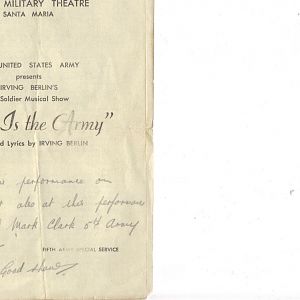 Theatre programme