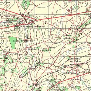 The Battle Of Rauray - Base map