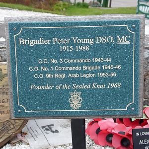 18 Brigadier Peter Young plaque