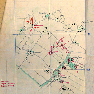 5th Battalion COLDSTREAM GUARDS positions 24 Feb 1945, Bucholt, NE of Goch