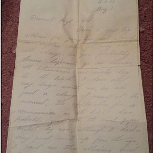 First SRY Letter from Ben 1d8m1944