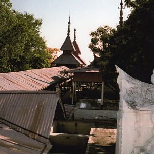 Mandalay Hill temple roofs