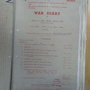 52 Recce Regt War Diary October 1944