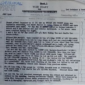 055 Jul 44 Regt WD Sheet 3