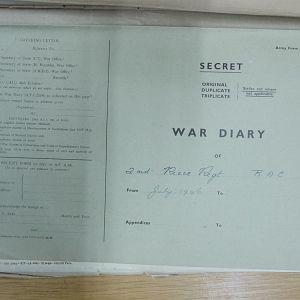 2 Recce War Diary July 1946