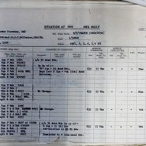 082 Aug 44 Situation Report Sheet 1