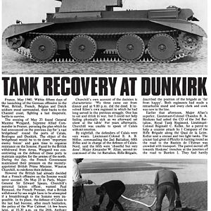After The Battle No23 Page 40 Tank Recovery At Dunkirk