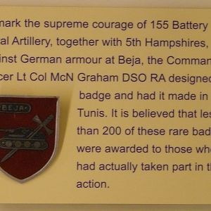 Beja battle badge