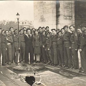 British Servicemen & women, Arc de Triomphe, Paris