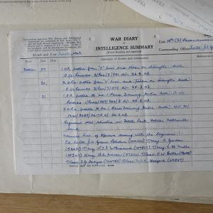 15 Recce War Diary March 1943