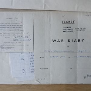 15 Recce War Diary - October 1943