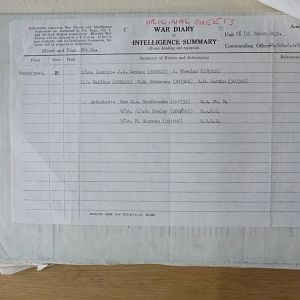 15 Recce War Diary –  February 1944