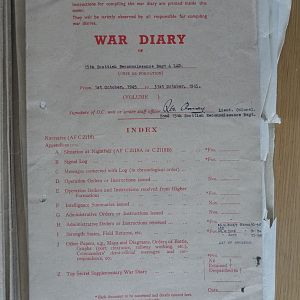 15 Recce War Diary –  October 1945