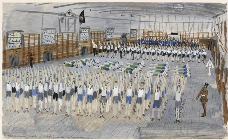 Coldstream, Irish and Welsh Guards in Gymnasium
